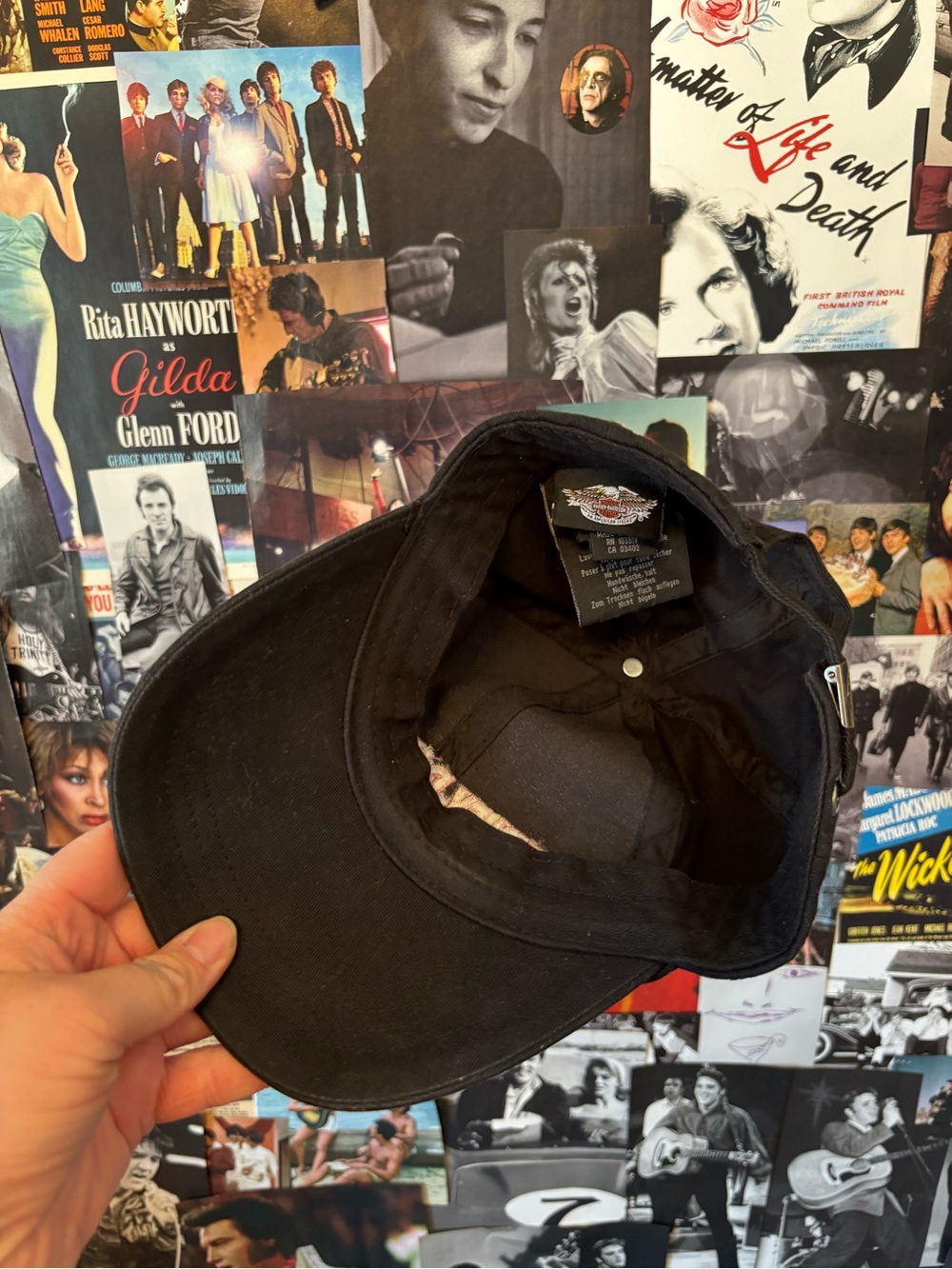Harley-Davidson Black Embroidered Logo Cap with Pink Accent - Picture 4 of 4